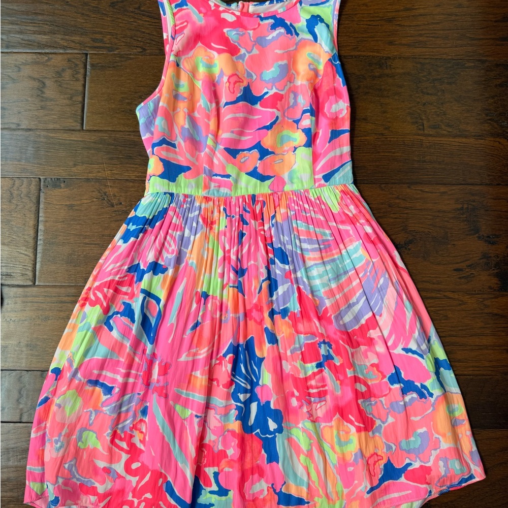 Lilly Pulitzer Pink and Blue Floral Mini Dress